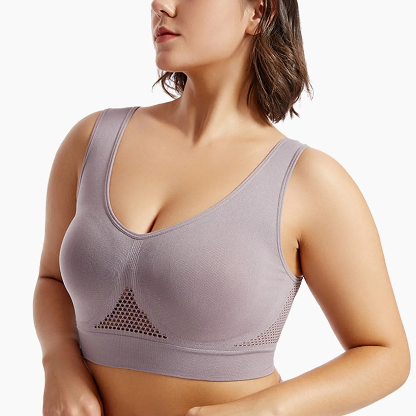 Breathable Womens Running Sports Bra With Shockproof Support Yoga Vest