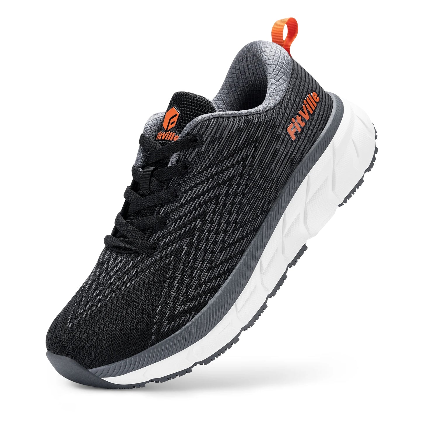 Fitville Men FlowCore V2 Wide Toe Box Running Shoes Cushioned