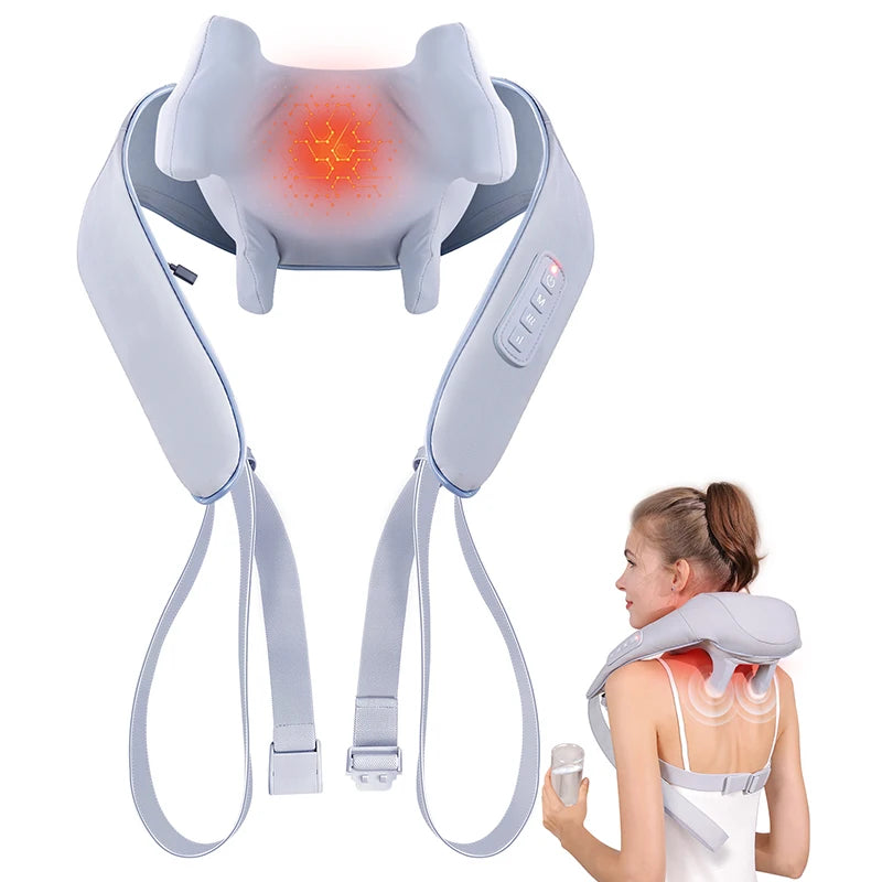 MASGREE Shiatsu Cordless Back Neck Shoulder Massager With Heat
