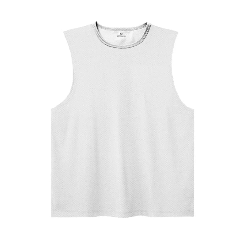Summer Ice Silk Running Vest For Men Quick Dry Breathable