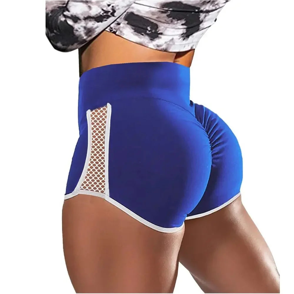Women's Quick Dry Yoga Shorts With Side Hollow Out Design