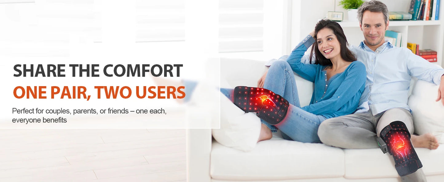 Astarexin Red Light Therapy Knee Wrap With 72 LEDs Rechargeable