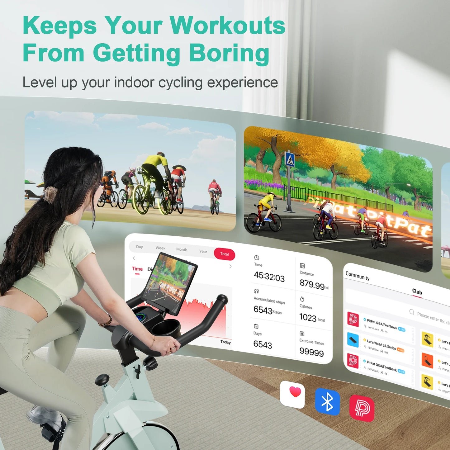 Superun 32 Level Magnetic Resistance Stationary Bike For Home Gym