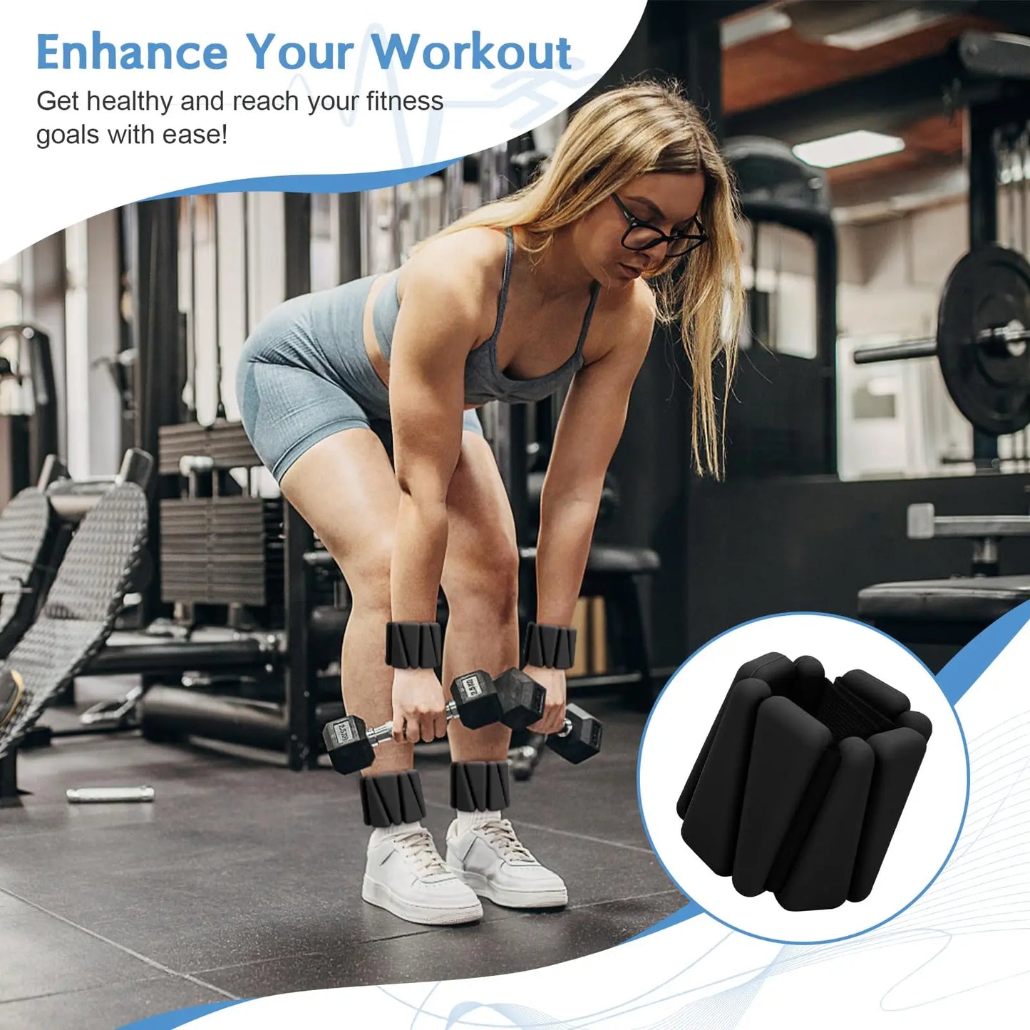 FZCSPEED Pilates Weight Bangles Set For Women Wrist And Ankle