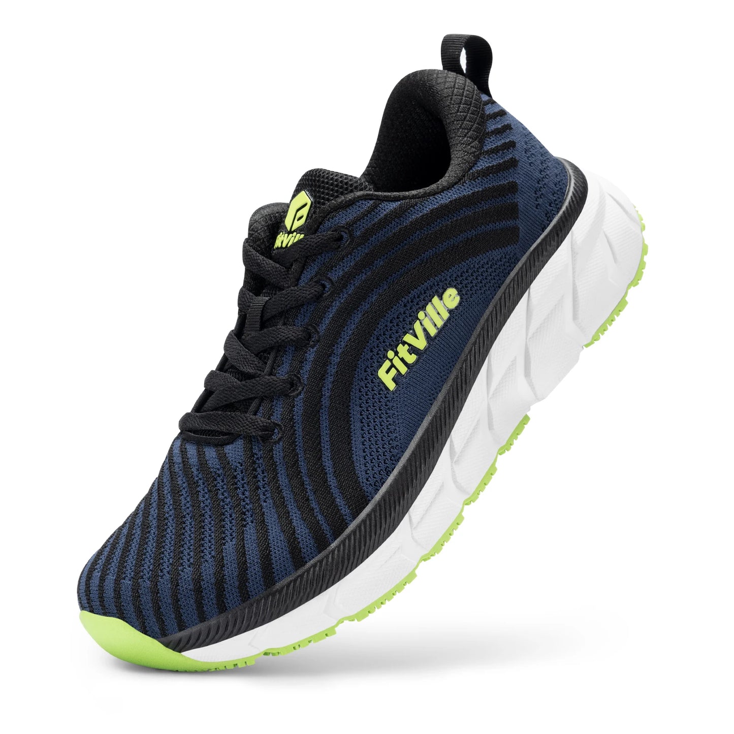 Fitville Men FlowCore V2 Wide Toe Box Running Shoes Cushioned