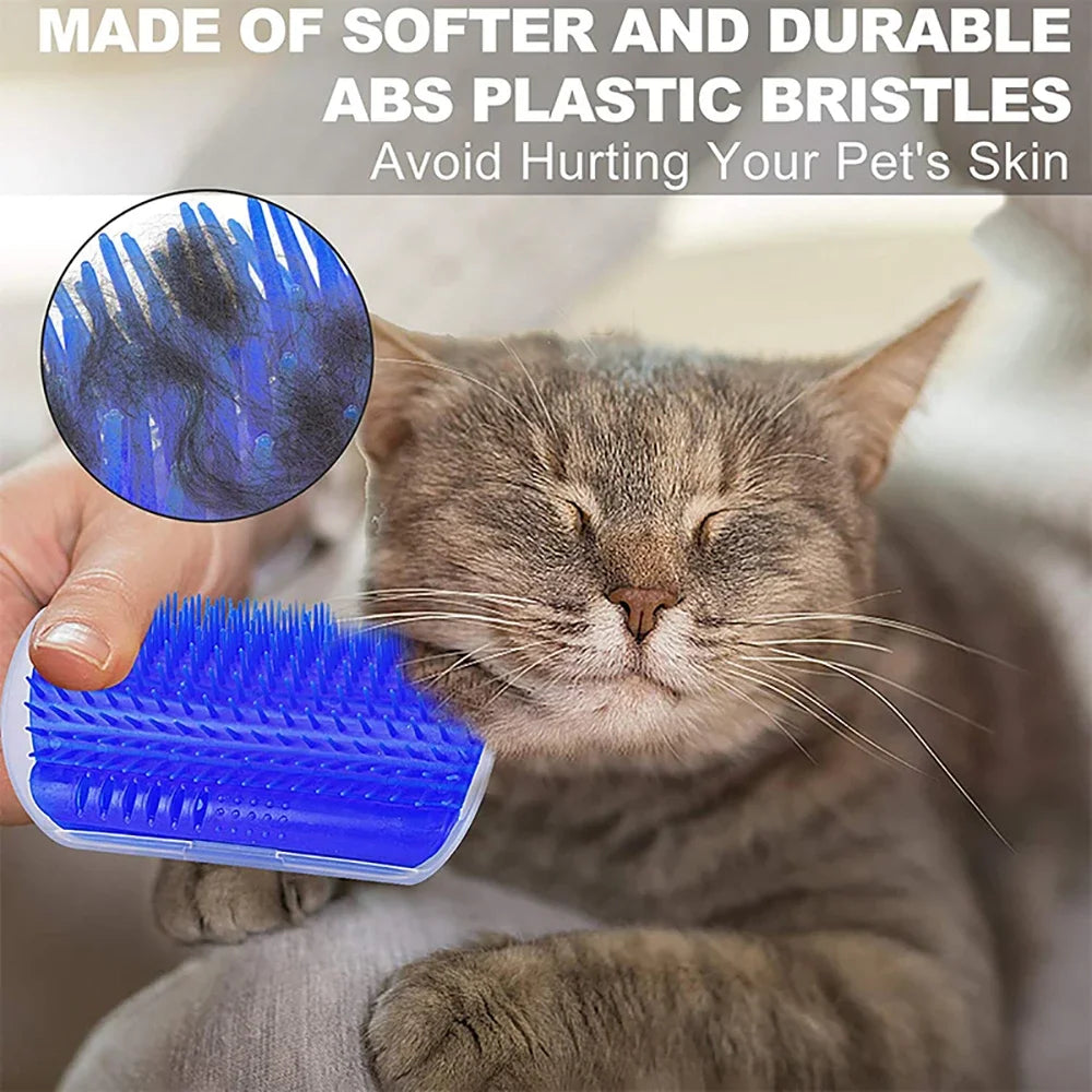 Cat Self Groomer Massage Comb For Corner Scratcher With Catnip
