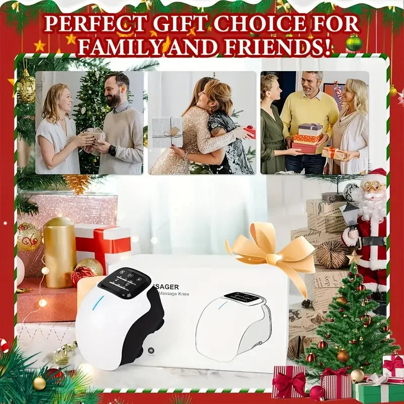 OpeningSmile Cordless Knee Massager With Heat And Vibration LED Display