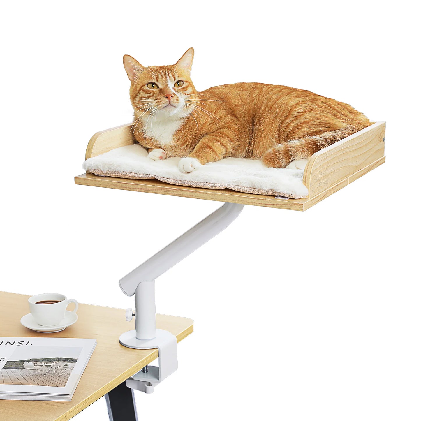 PAWZ Road Cat Desk Bed Rotatable Hammock Stand Indoor Cats