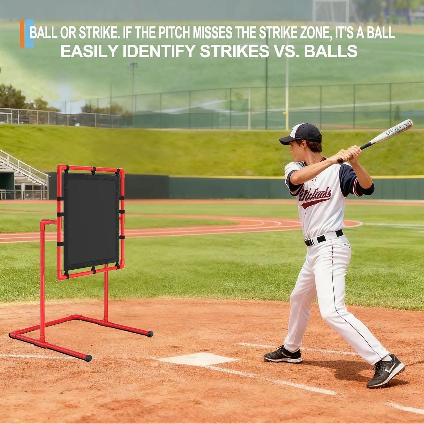 HiMISS Baseball Strike Zone Pitching Training For Plastic Wiffle Blitzball