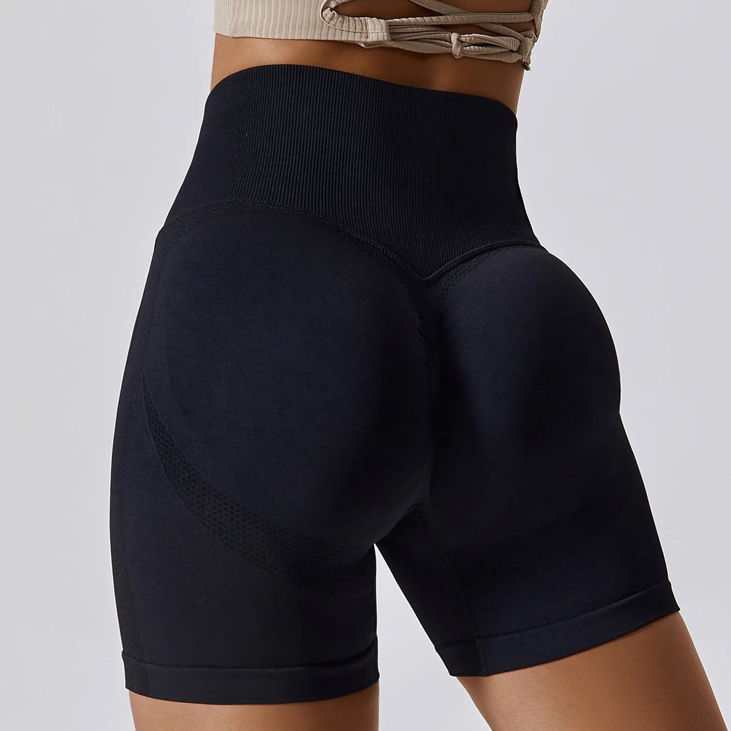 Women Yoga Shorts High Waist Workout Tights for Gym and Running