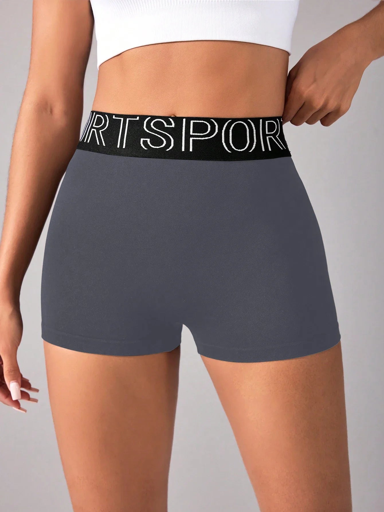 Women Yoga Shorts High Waist Nylon Elastane For Gym And Workout