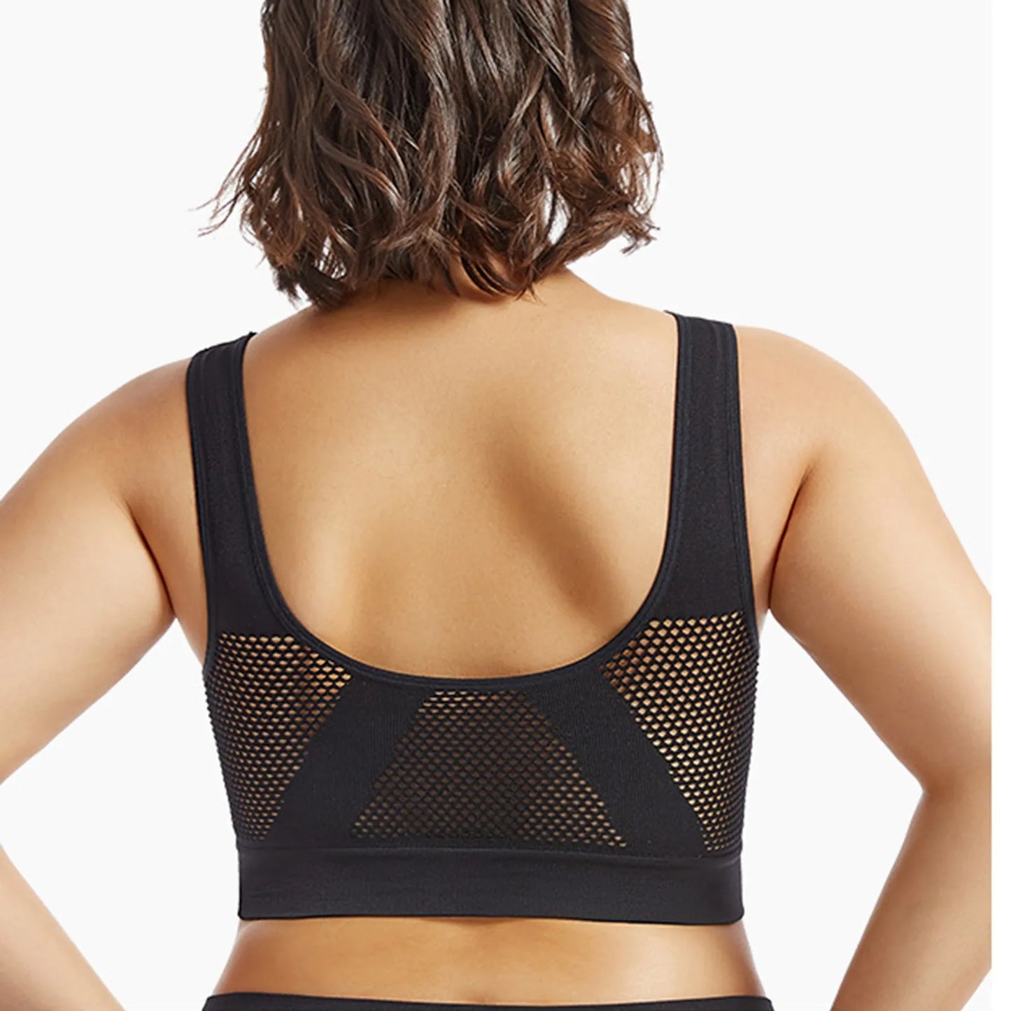 Breathable Womens Running Sports Bra With Shockproof Support Yoga Vest