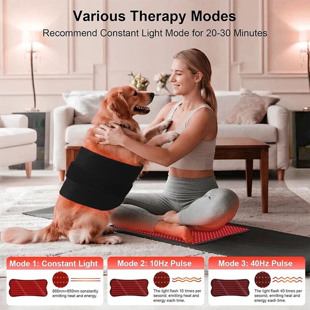 Vilnason Red Infrared Light Therapy Pad 660nm 850nm For Body