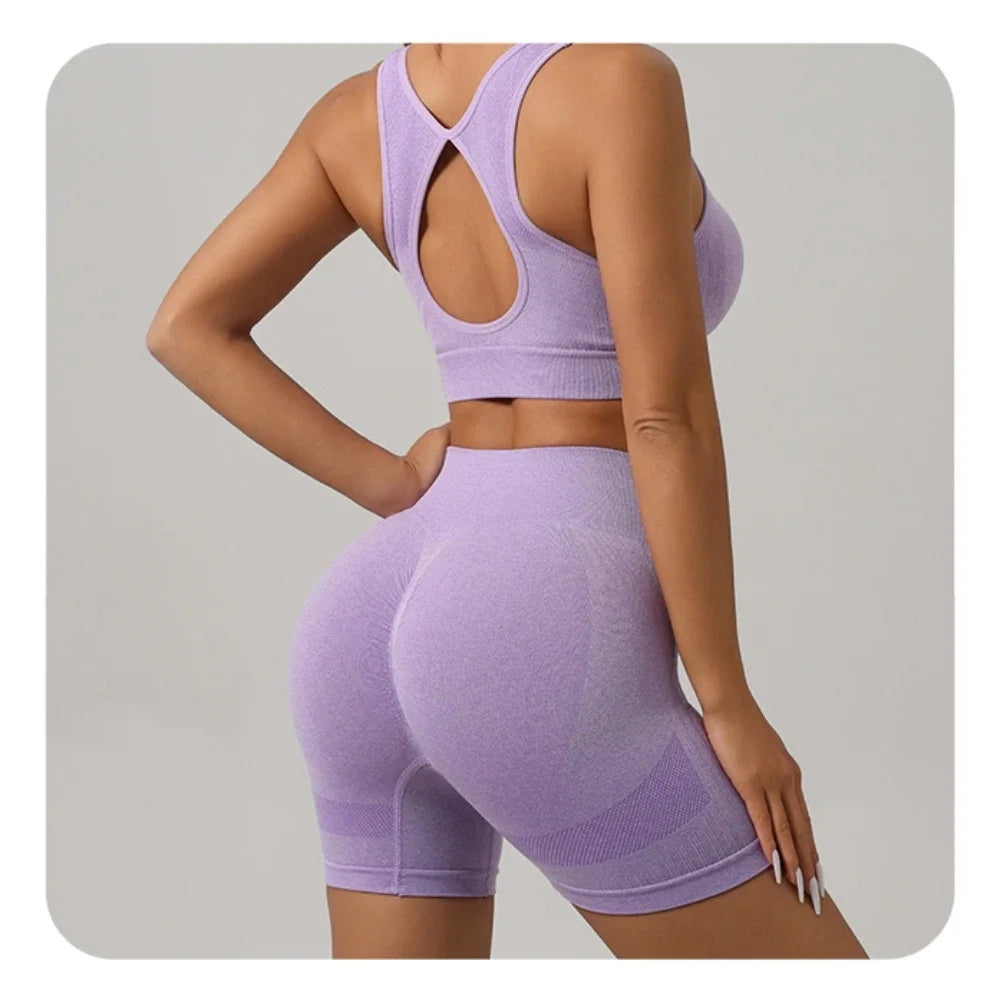 Women Yoga Shorts High Waist Workout Tights for Gym and Running