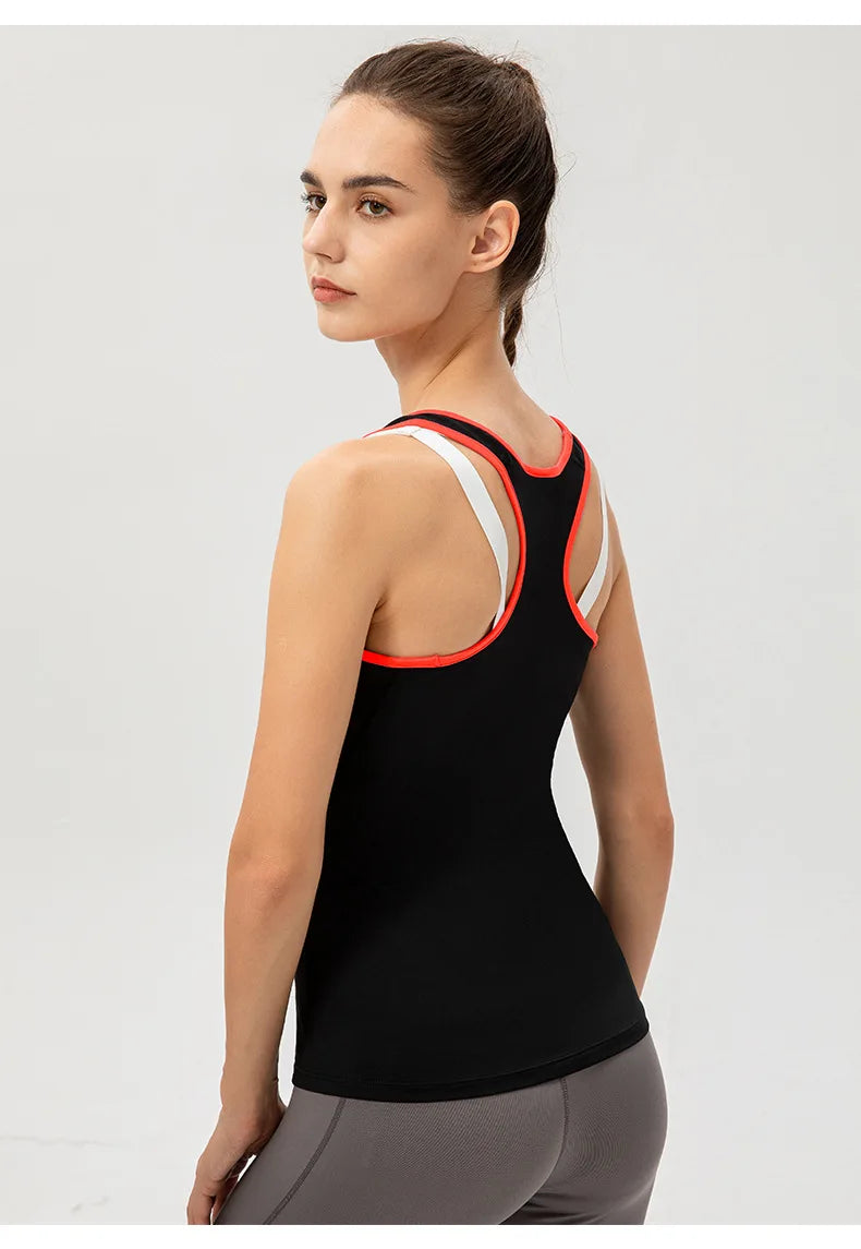 Women Quick Dry Performance Yoga Vest Sleeveless Sports Top