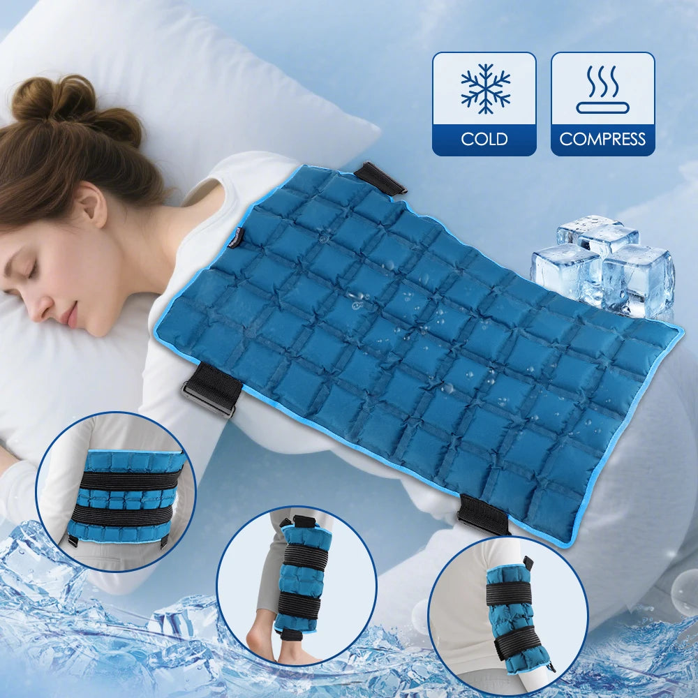 Hailicare Large Ice Pack Reusable Hot Cold Gel Muscle Relief