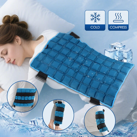 Hailicare Large Ice Pack Reusable Hot Cold Gel Muscle Relief