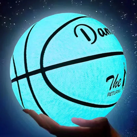 Damengx Glow In The Dark Basketball PU Leather Anti-Skid Outdoor