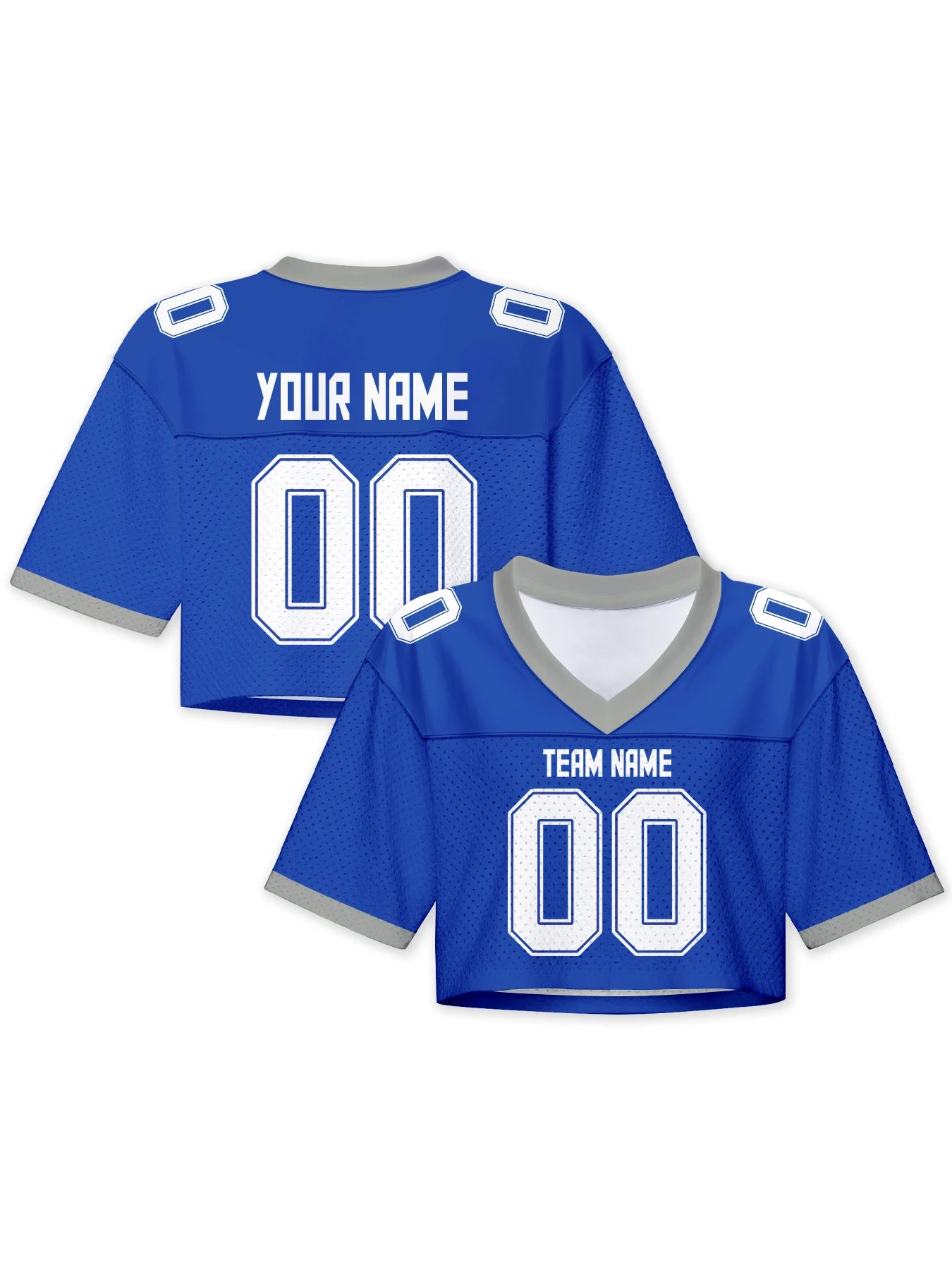 Custom American Football Jersey Crop Top for Women & Girls Plain Sporty Cropped Shirt Personalized Name Number Jerseys Fans Gift