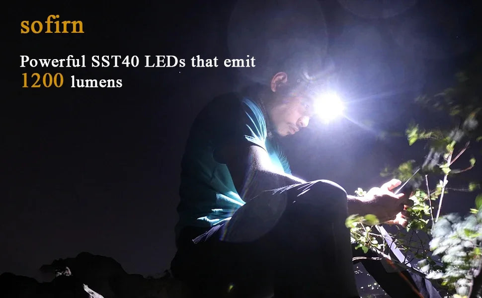 Sofirn H25S Mini LED Headlamp 1200 Lumen Rechargeable