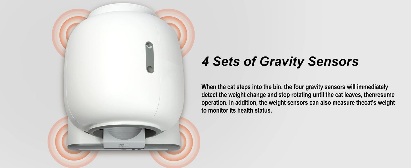 DOEL Self-Cleaning Cat Litter Box With App Control