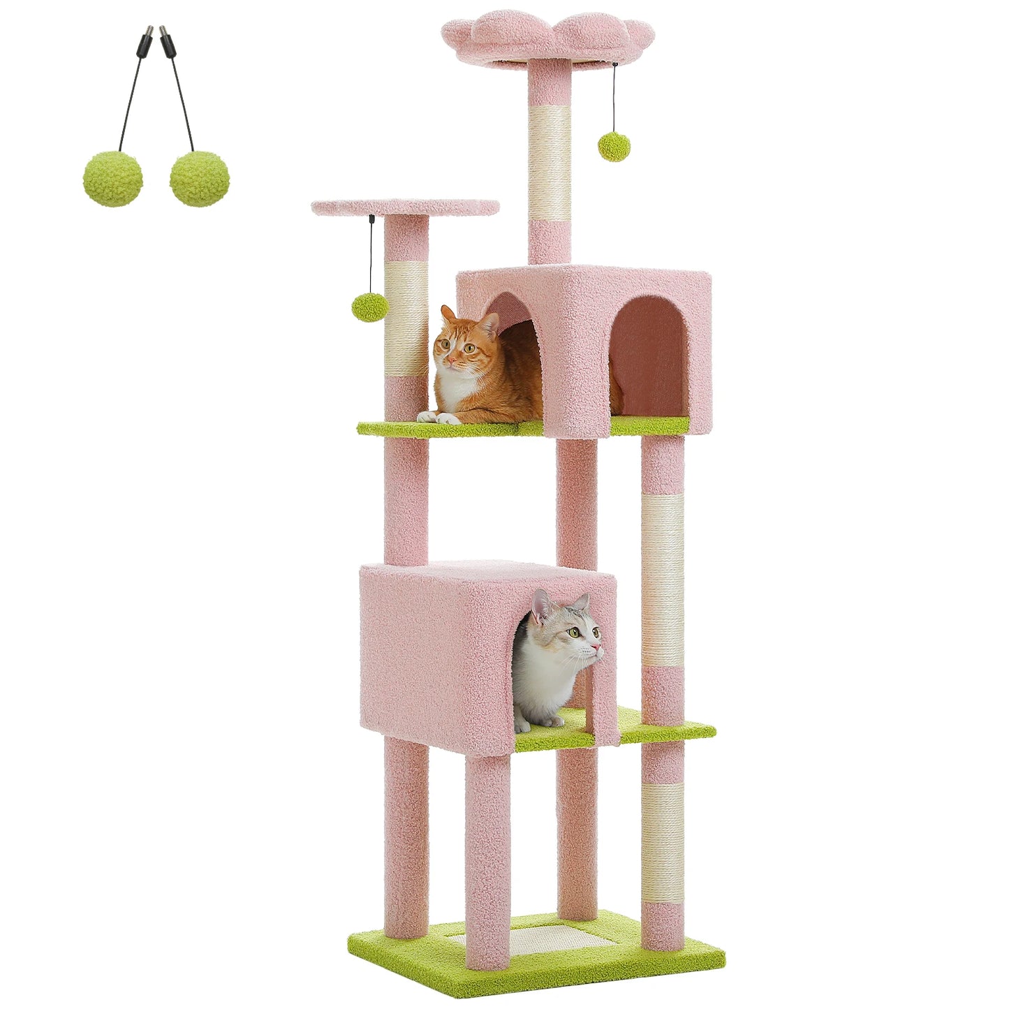 PAWZ Road Multi Level Cat Tree For Indoor Cats Condos