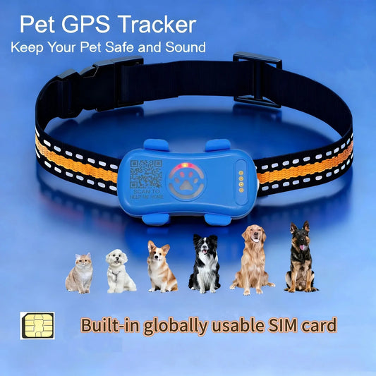 WANWAYTECH GPS Pet Tracker Real Time Tracking For Dogs Cats