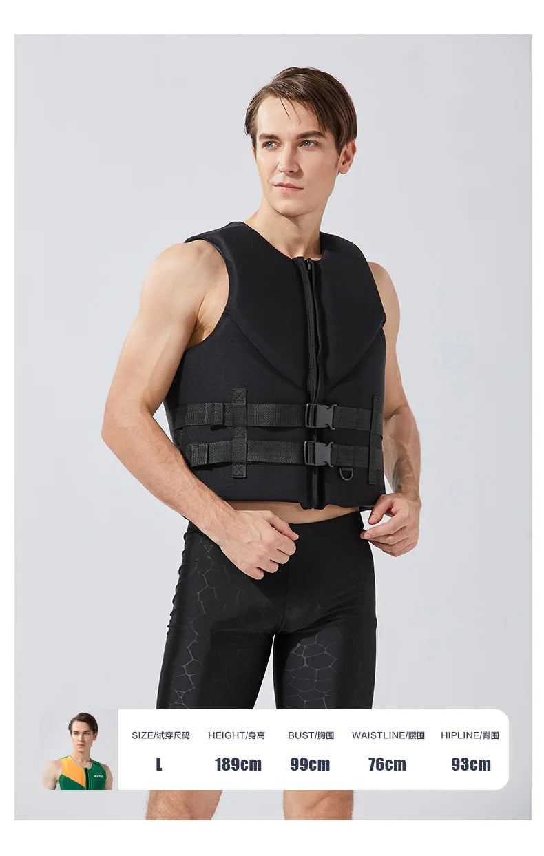 Life Jacket For Adults Kayak Jet Ski Wakeboard Sports Vest