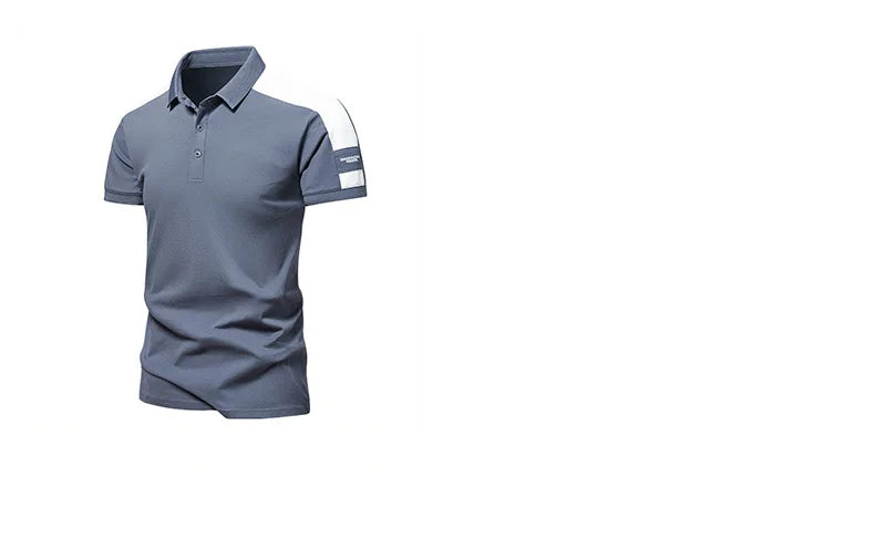 Lane JT Men Polo Shirt Summer Ice Silk Cotton Casual