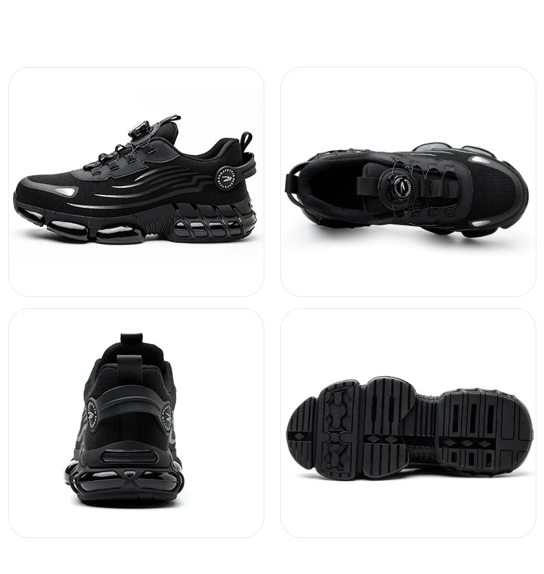Breathable Lace-Free Soft Sole Anti-Puncture Work Shoes