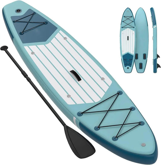 None Inflatable Stand Up Paddle Board With Non-Slip EVA Deck And Accessories