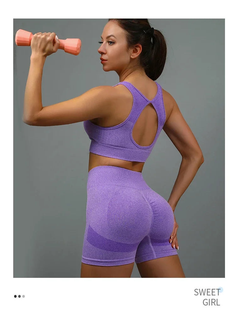 Women Yoga Shorts High Waist Workout Tights for Gym and Running