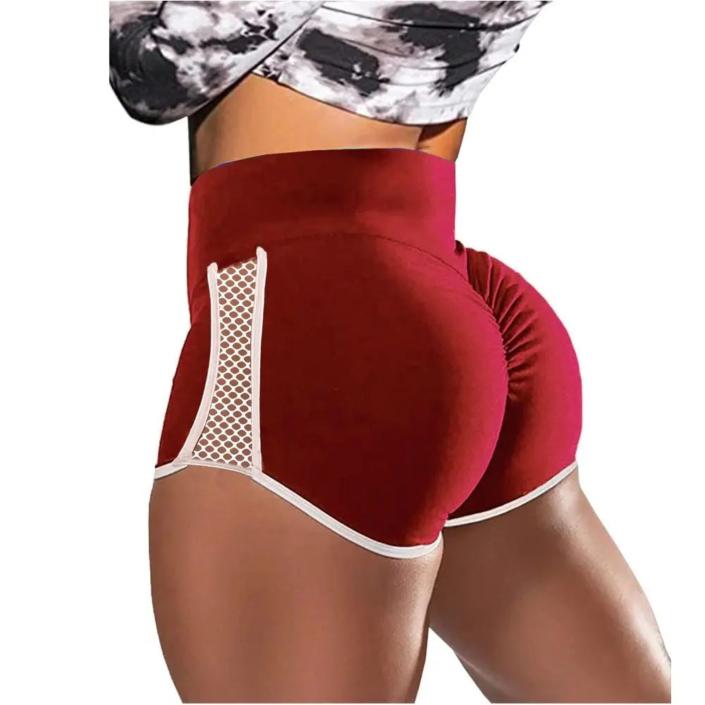 Women's Quick Dry Yoga Shorts With Side Hollow Out Design