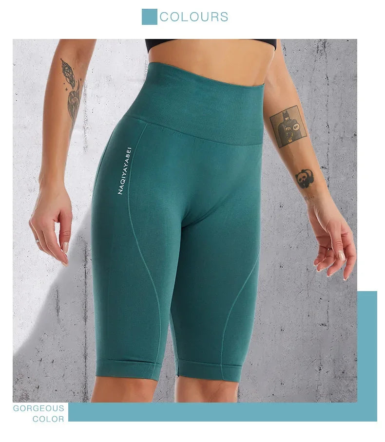 Womens Breathable Quick-Dry High-Waist Sports Yoga Pants For Workout