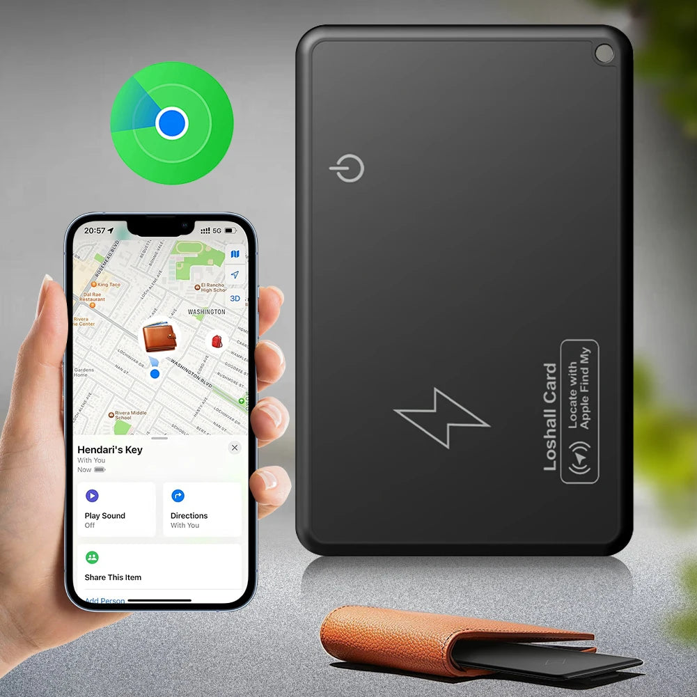 ALLOYSEED Wallet Tracking Card GPS Find My Bluetooth Tracker