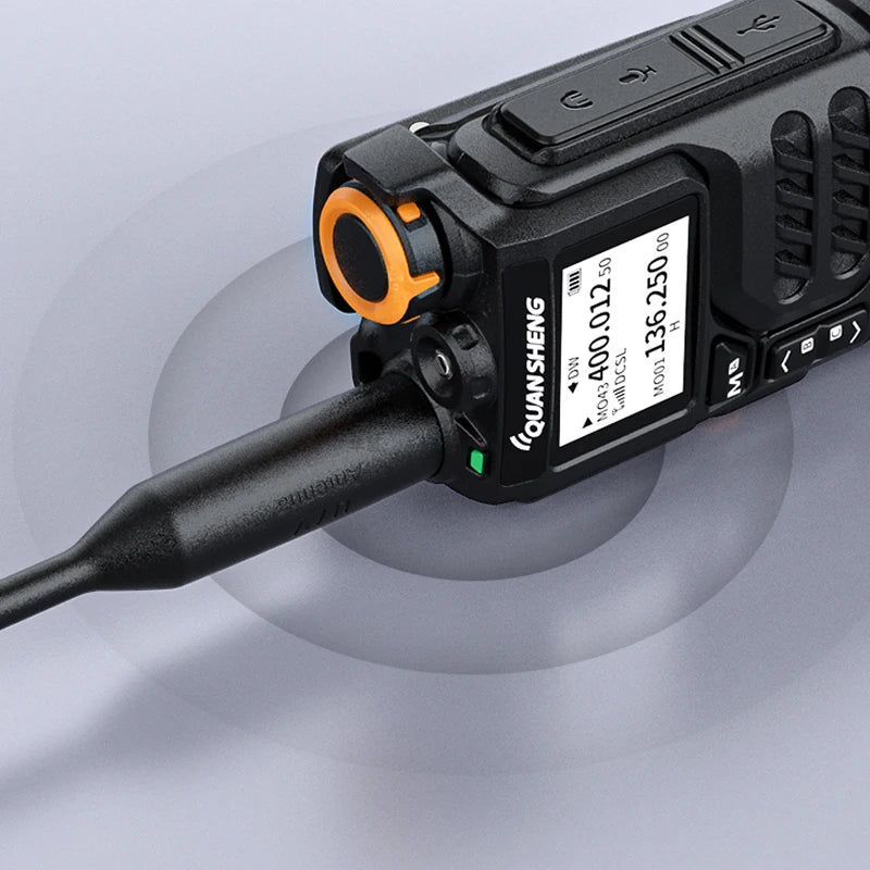 UVK5FM/DTMFnel walkie Talki AM/e 200 ChanType-C Charging Three Frequency Receiving walkie Talkie NOAA Weather Forecast, with Fl