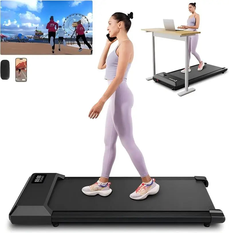 Superun 2In1 Home Office Walking Treadmill With App and Remote