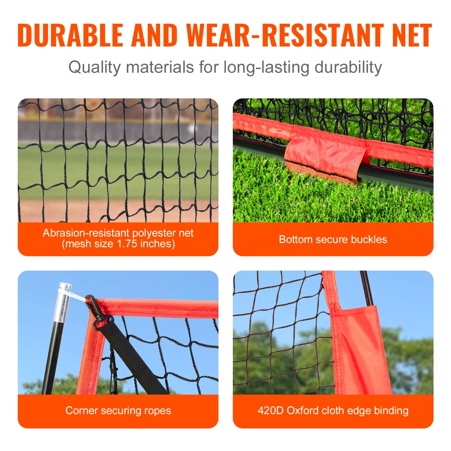 VEVOR Baseball Softball Practice Net Portable Training Net for Hitting