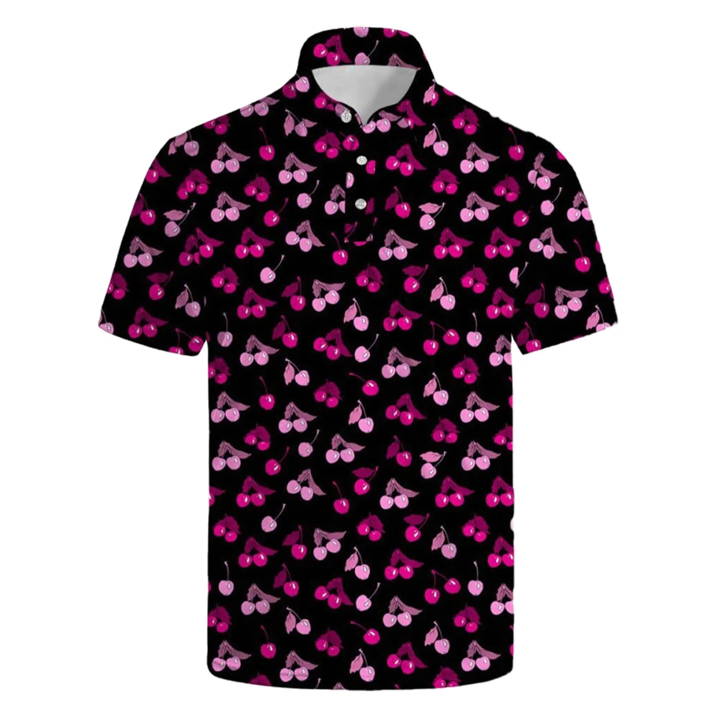 Men's Button-Up T Shirt Beachwear Breathable Quick-Dry Short Sleeve