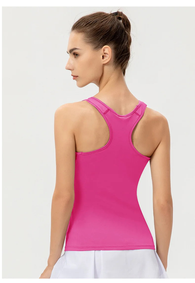 Women Quick Dry Performance Yoga Vest Sleeveless Sports Top