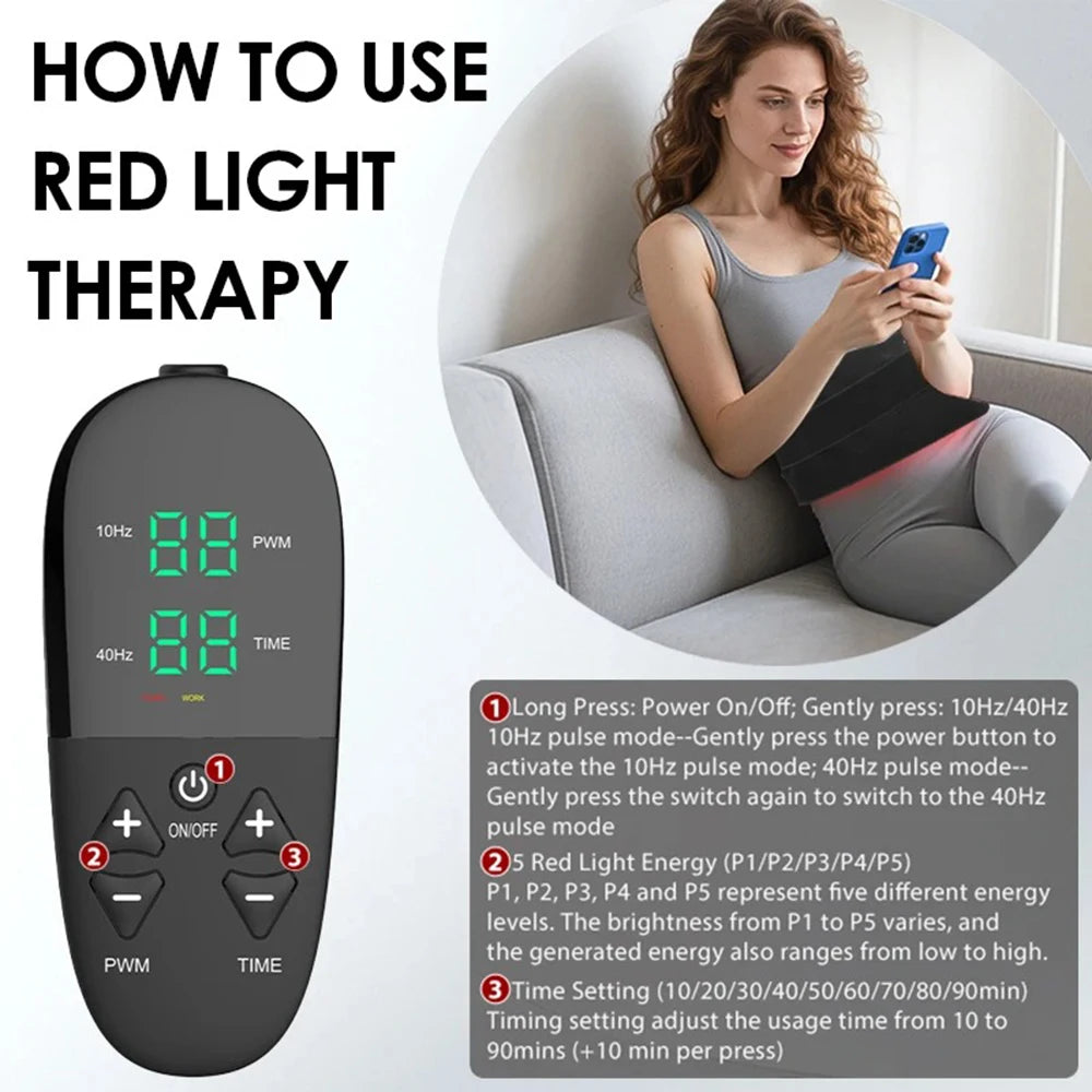 Vilnason Red Infrared Light Therapy Pad 660nm 850nm For Body
