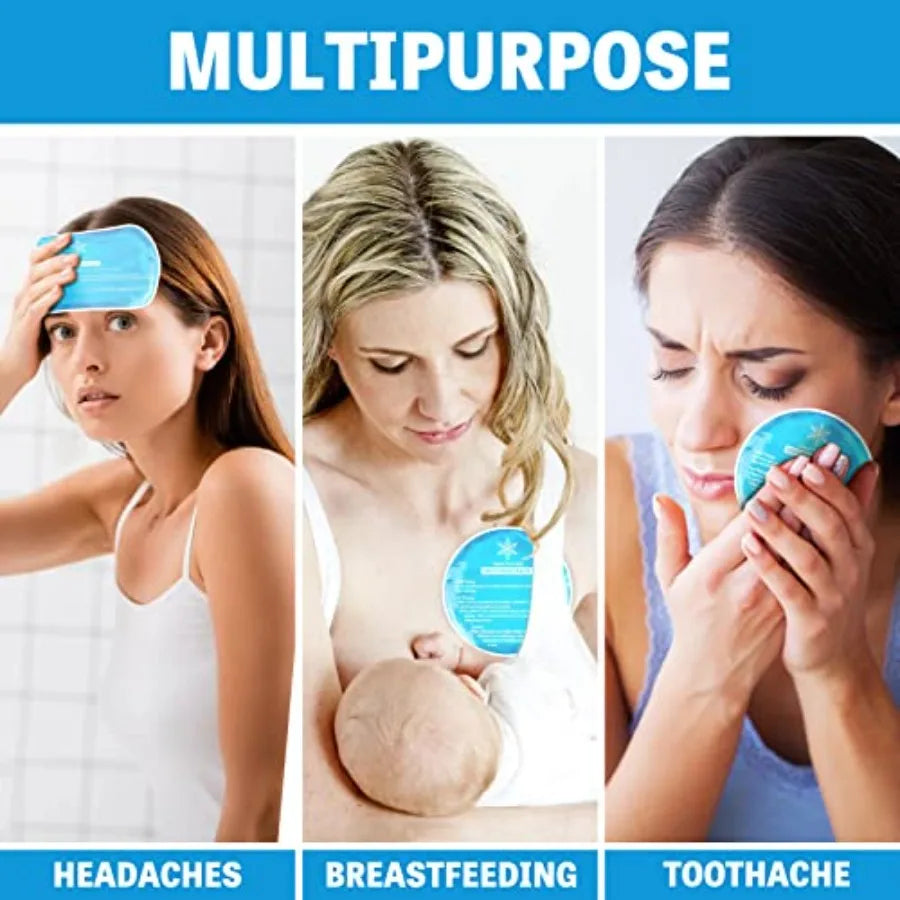 Reusable Ice Packs Gel Cold Compress For Injuries Pain Relief