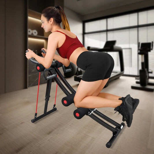 Foldable Ab Machine For Home Gym Core Trainer 440lb Capacity