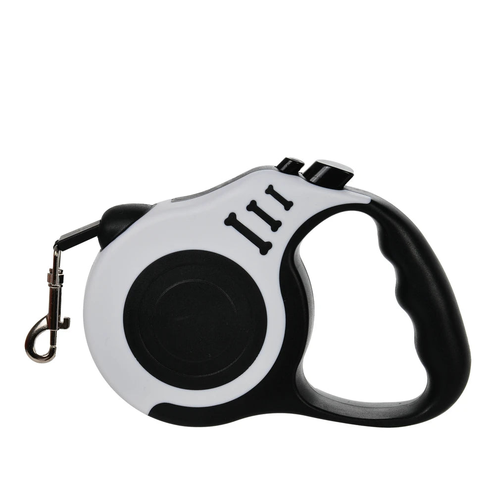 Retractable Nylon Dog Leash With ABS Case Heavy Duty