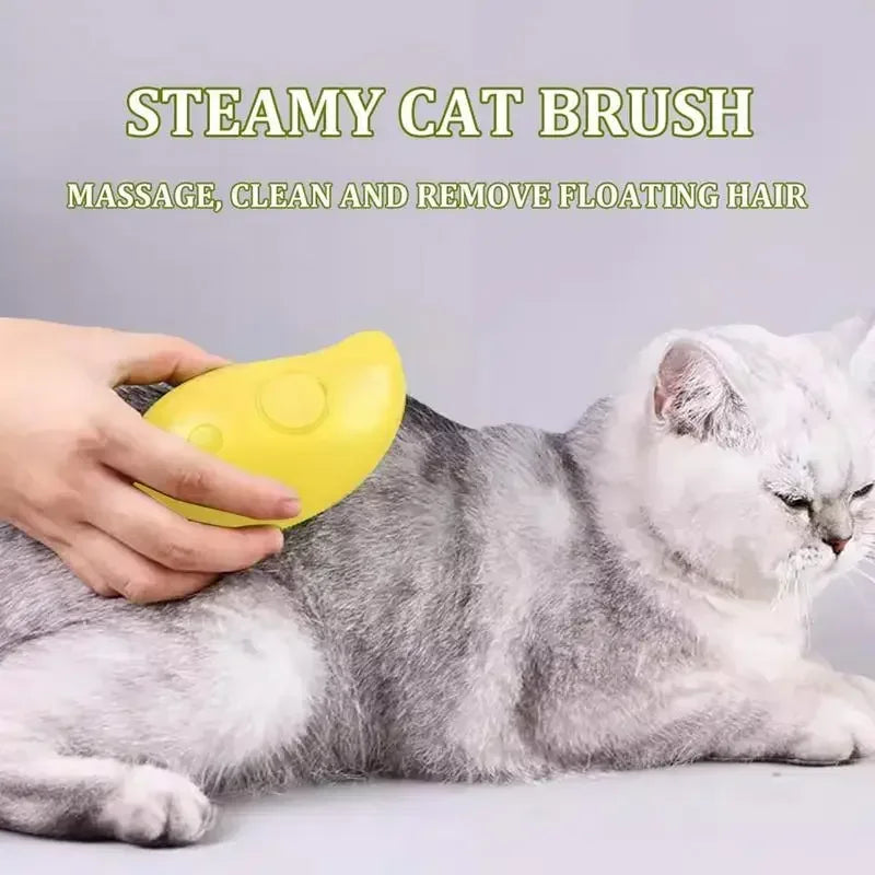 Cat Dog Steam Brush Grooming Sprayer 3 In 1 Massage