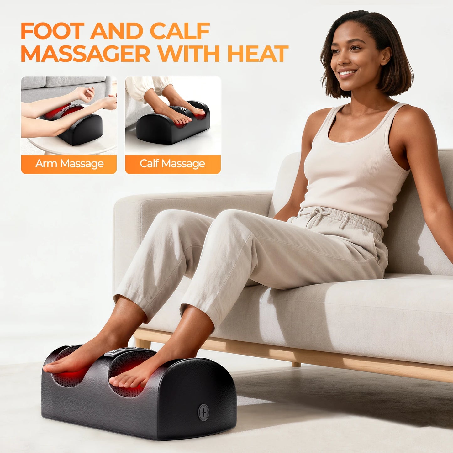 HOMEMASSA Shiatsu Full Body Massage Mat With Heat Ten Motors