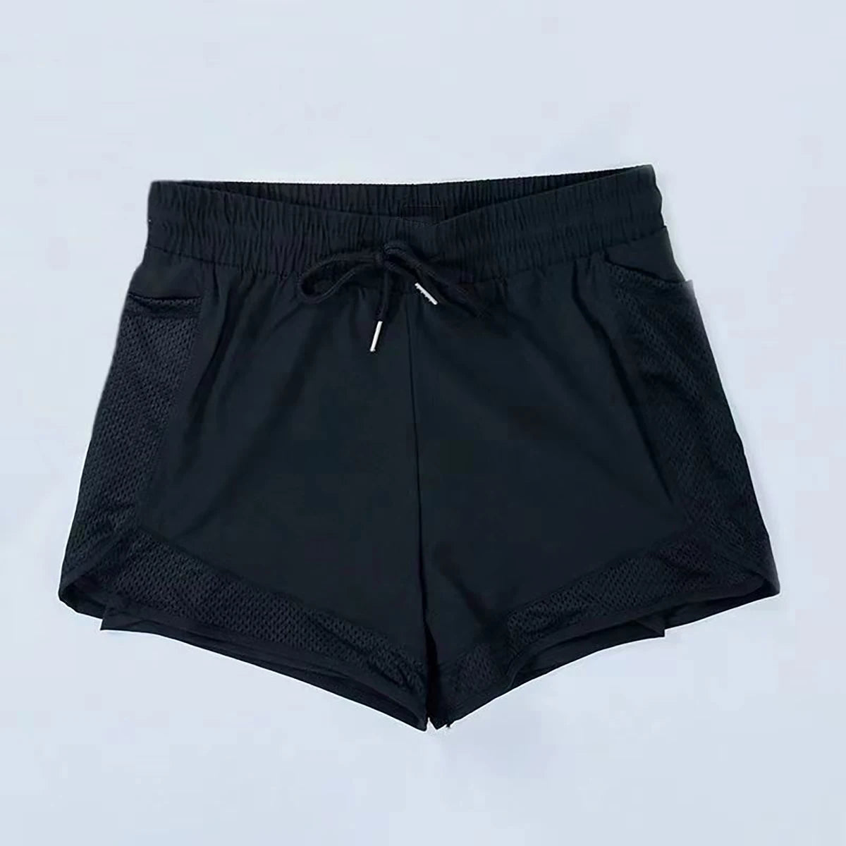 Women 2 In 1 Running Shorts With Breathable Mesh Liner