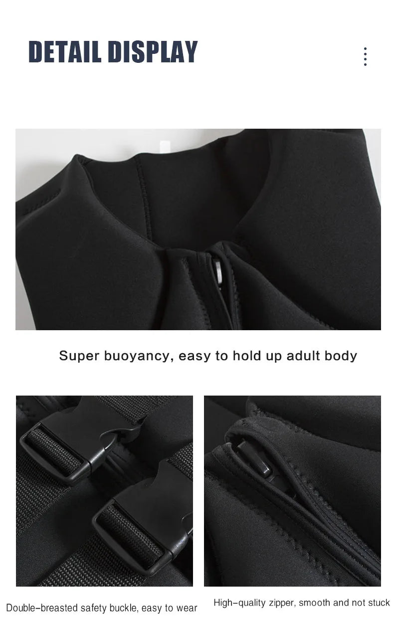 Life Jacket For Adults Kayak Jet Ski Wakeboard Sports Vest