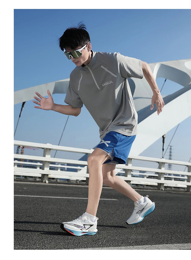 Men Running Shoes Lightweight Breathable Nonslip Sneakers