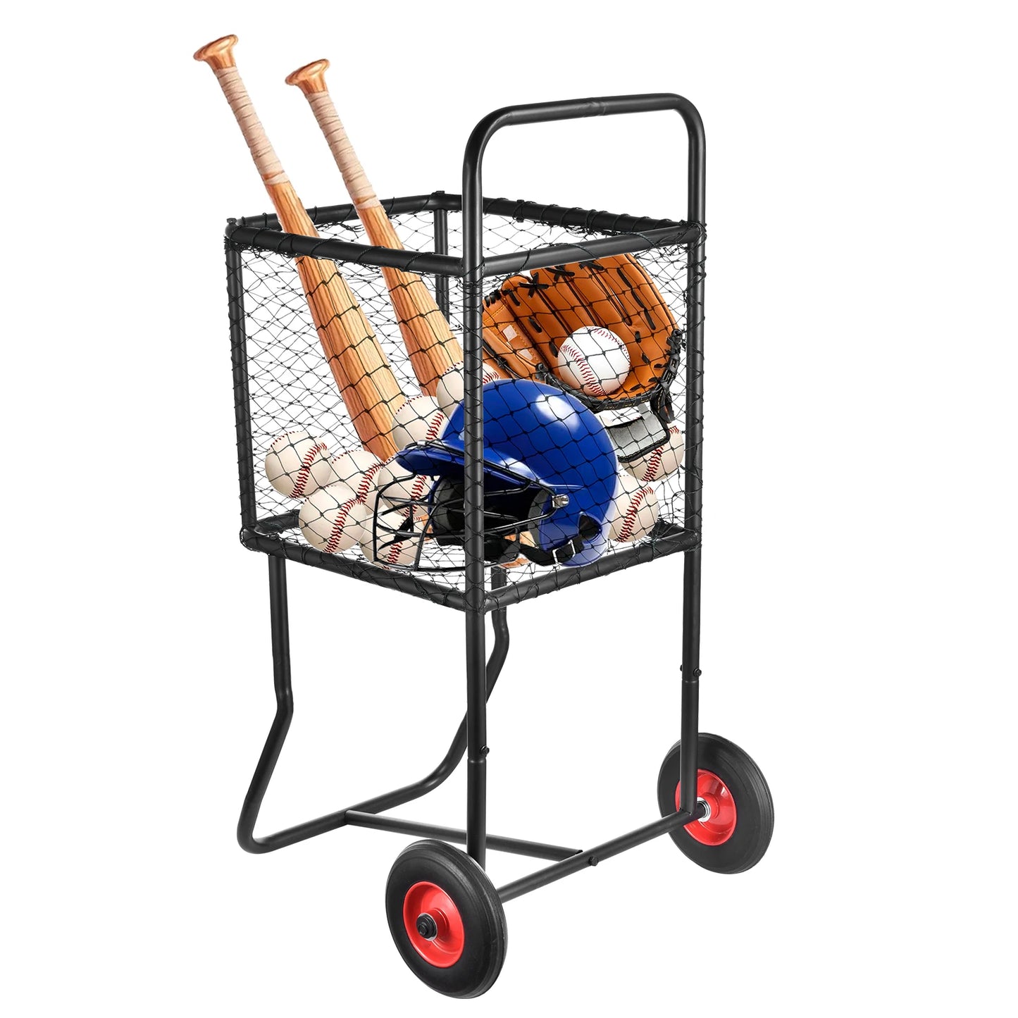 Heavy Duty Rolling Baseball Cart For Softballs And Basketballs